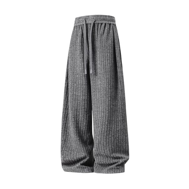 Men's Clothing Pleated Design Heavy Texture Drape Casual Pants Men's Autumn Japanese Loose Texture Straight Pants Trendy Brand Long Pants_viptrois.com