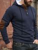 Men's New Simple And Fashionable Loose Hooded Casual Fashion Pullover Sweatshirt Long Sleeved Sports Top_viptrois.com