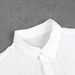 Men's Clothing White Breathable Men's Sports Casual Fashion Short Sleeved Trouser Suit Slightly Elastic Trendy Men's Clothing_viptrois.com