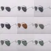 Classic Aviation 3025 Style Sunglasses Women Mens Glass Lenses Sun Glasses Des Lunettes De Soleil_viptrois.com