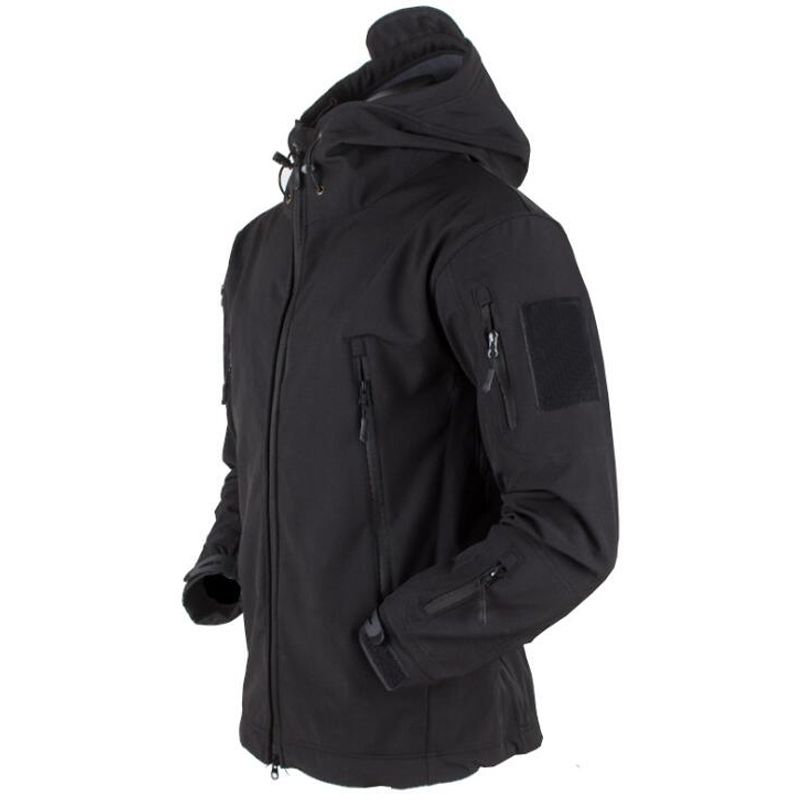 Tactical Jacket Men Outwear Soft Shell Jackets Techwear Windproof Waterproof Breathable Fleece Thermal Hiking Hunt Hooded Coats_viptrois.com
