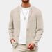 Men's Spring And Autumn Leisure Cotton And Linen Loose Suit Tops Youth Leisure Solid Color Suit Jacket_viptrois.com