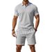 Men's High Quality Loose Fitting Versatile Fashionable Trendy Short Sleeved Shirt And Shorts Set Casual Summer Two Piece Set_viptrois.com