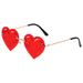 Men's Sunglasses Trendy Street Shooting Stage Catwalk Glasses Men's Personality Peach Heart Flame Party Glasses_viptrois.com