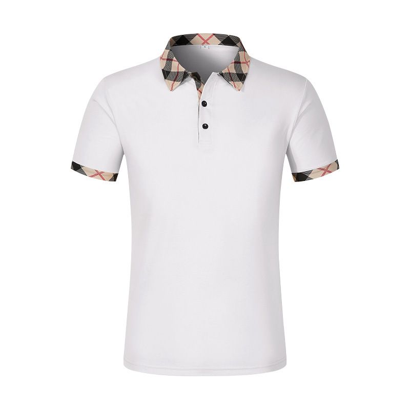Men's Clothing Men's Heavyweight Quick Drying Color Blocked Shirt Loose Fitting Casual Business Short Sleeved Button Down Summer Top_viptrois.com