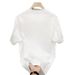 Men's Clothing Short Sleeved T Shirt Men's Fashion Brand Summer Loose Five Point Sleeves New Style Internet Celebrity Trend Ins Simple Printed Tops_viptrois.com