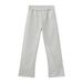 Nirben Men's Style Solid Color Sweatpants Elastic Waist Loose Flare Casual Wide Leg Sports Pants_viptrois.com