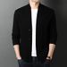 1 Fashionable Middle-aged Men's Commuting Casual Spring And Autumn Knitted Thick Cardigan Sweater Straight Loose Coat_viptrois.com