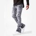 Men's Clothing New Men's Denim Straight Pants Street Fashion Ins Popular Stretch Patch Denim Straight Pants_viptrois.com