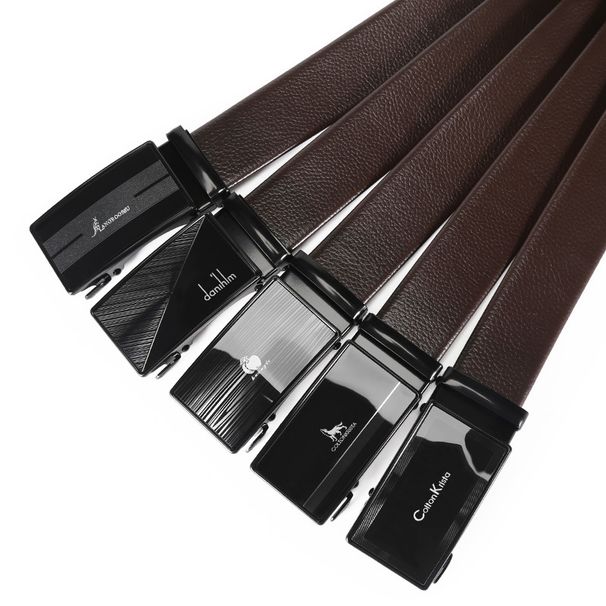 Men's Belts Men's Automatic Buckle Belt Business Casual Belt With Various Patterns And Mirror Sequin Belt_viptrois.com