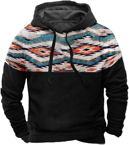 3D-Printed Hooded Hoodie For Men, With A Rope And Pockets_viptrois.com
