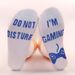 Mid-tube socks soles letter non-slip glue creative casual sports socks game socks_viptrois.com