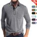Nordmann European American Long Sleeve Polo With Turn-down Collar Pockets, Foreign Trade Autumn And Winter Maden Men's_viptrois.com
