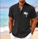 Men's Simple Short Sleeve Shirt Turtle Pattern 3D Printed Cardigan Single Breasted_viptrois.com