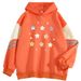 American Style Color Block Loose Niche Star Cute Cartoon Pullover Outerwear Cool Top Sweatshirt_viptrois.com