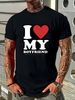 i Love My Friend, I Heart My Bf Baseball Cap Snapback Caps Knitted Hat Breathable Stretched Soft Versatile Homme Summer Slightly Streetwear_viptrois.com