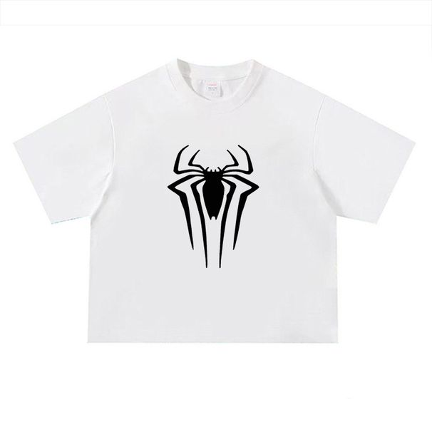 Spider Fitness Square Short Sleeve Men's Bottom Shirt Sweat Absorbing Loose Large Size Bottom Shirt Casual Boxy Fit Foreign Trade_viptrois.com