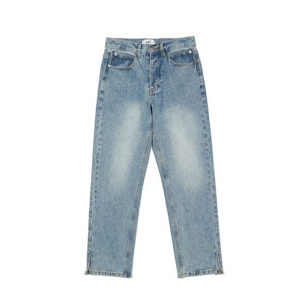 Men's clothes washed to make old jeans with irregular legs_viptrois.com