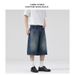 Men's Clothing Summer New Four Color Loose American Baggy Jeans Seven Point Jeans Men's Straight Wide Leg Versatile_viptrois.com