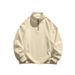 Men's Clothing Spring And Autumn Stand Up Collar Pullover Loose Casual Suit Half Zipper Design Sweater_viptrois.com