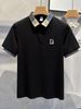 European Fashion Brand Business Polo Shirt Short Sleeved Men's Summer Embroidered Lapel Casual Versatile Design_viptrois.com