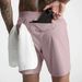 Men's Quick Drying Solid Color Running Shorts Single Layer Woven Fitness Casual Sports Five Point Pants_viptrois.com