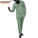 Men's clothing African ethnic solid color cotton men's casual jacket + pants_viptrois.com
