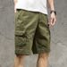Premium Products Camouflage Workwear Shorts Men's Trendy Brand Ins Yuwen Le Sports Mid Pants Loose Casual Five Quarter Pants Men_viptrois.com
