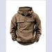 Cross-Border Trendy Brand Spring Autumn Men's Hoodie Solid Color Sweatshirt European And American Youth Sports_viptrois.com