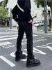 Man's Clothing High Street Gallerydept Splash-ink Flared Jeans Men's And Women's Ins Loose Straight Leg Pants_viptrois.com