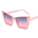 Men's Sunglasses Cat Eye Fashion Square Frame Colored Sunglasses Women's Street Fashion Contrast Color Personality Butterfly Large Frame Sunglasses_viptrois.com