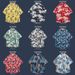 Men's Clothing Short Sleeved Floral Shirt Retro Trendy Handsome Shirt_viptrois.com