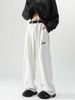 Unisex Trendy Embroidered Straight Leg Sweatpants Loose Fitting American Hip Hop Street Dance Casual Sports Pants Couple Style_viptrois.com