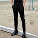 New Men's Slim Fit Business Dress Pants Solid Color Elastic Straight Leg Casual Commuter Trousers_viptrois.com