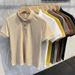 Men's Clothing Wholesale Summer Men's Polo Shirt Short Sleeve Lapel Knitted Sweater Slim Fit Korean Style Top Striped Casual All Match T Shirt_viptrois.com