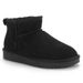 New Mini Low-Cut Suede Cowhide Snow For Women Winter Short Boots 2025 Fleece-Lined Non-Slip Student Cotton Shoes_viptrois.com