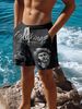 Unbeatable Quality Summer Men's Renaissance Material Printed Trendy Brand Fitness Running Sports Basketball Shorts_viptrois.com