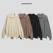 Nordmann APO Men's Clothing|Cross-Border Autumn Winter Sweater Men Korean Version Loose Casual Turn-Down Collar V-Neck Long_viptrois.com
