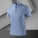 Men's Clothing Summer Men's Business Polo Shirt Ice Silk Skin Friendly Comfortable Fabric Lapel Business Casual Fashion Trend Short Sleeve_viptrois.com