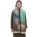 Unisex Autumn winter loop yarn short beard jacquard ginkgo leaf scarf shawl_viptrois.com