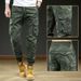 Men's Clothing New Outdoor Retro Trend Overalls Versatile Elastic Multi Pocket Pants_viptrois.com