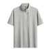 Men's Clothing Short Sleeved Men's Summer Stand Up Collar Polo Stretch T Shirt Sports Ice Sense T Shirt Custom Printed Words_viptrois.com