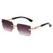 Square Frameless Sunglasses – European & American Trend With Leopard Print & Cut-Edge PC Lenses_viptrois.com