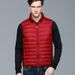 Autumn Winter Ultra-light White Duck Down Vest Men Outdoor Short Slim Fit Windbreakers Warm Waistcoat Lightweight Mens Vests_viptrois.com