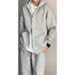 Japanese Double Zipper Cardigan Gray Sweater Men's Trendy Brand Loose Versatile Casual Sports Couple Hooded Jacket_viptrois.com