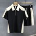 Men's Loose Fit 5-Pocket Shorts Set - American High Street Style Summer Casual Outfit, Versatile 2-Piece Coordinated Set For Teens_viptrois.com