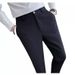 Men's Clothing Style Light Mature Men's Casual Waffle Trousers Waist Elastic Trousers Youth Skinny Trousers_viptrois.com