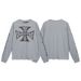 Cross Border Trendy Brand Wcc American Retro Vintage Sanskrit Waffle Long Sleeved Couple Men Loose T Shirt_viptrois.com