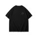 Summer American Men's T-shirt Trendy Round Neck Simple Left Chest Badge Offset Cotton Loose Short Sleeve_viptrois.com