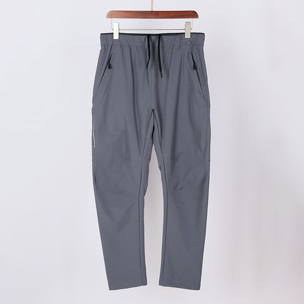 Unisex Ice Silk Summer Pants – High-Elasticity Quick-Dry Ankle-Length Trousers For Sports & Casual Wear, Breathable Straight-Loose Fit_viptrois.com